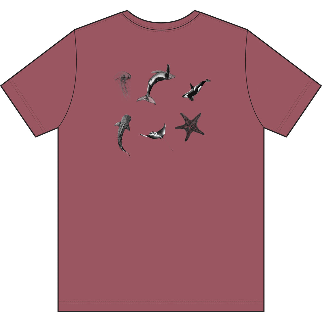 Caelora Sea Dwellers Cotton Tee — Ocean-Inspired Graphic T-Shirt